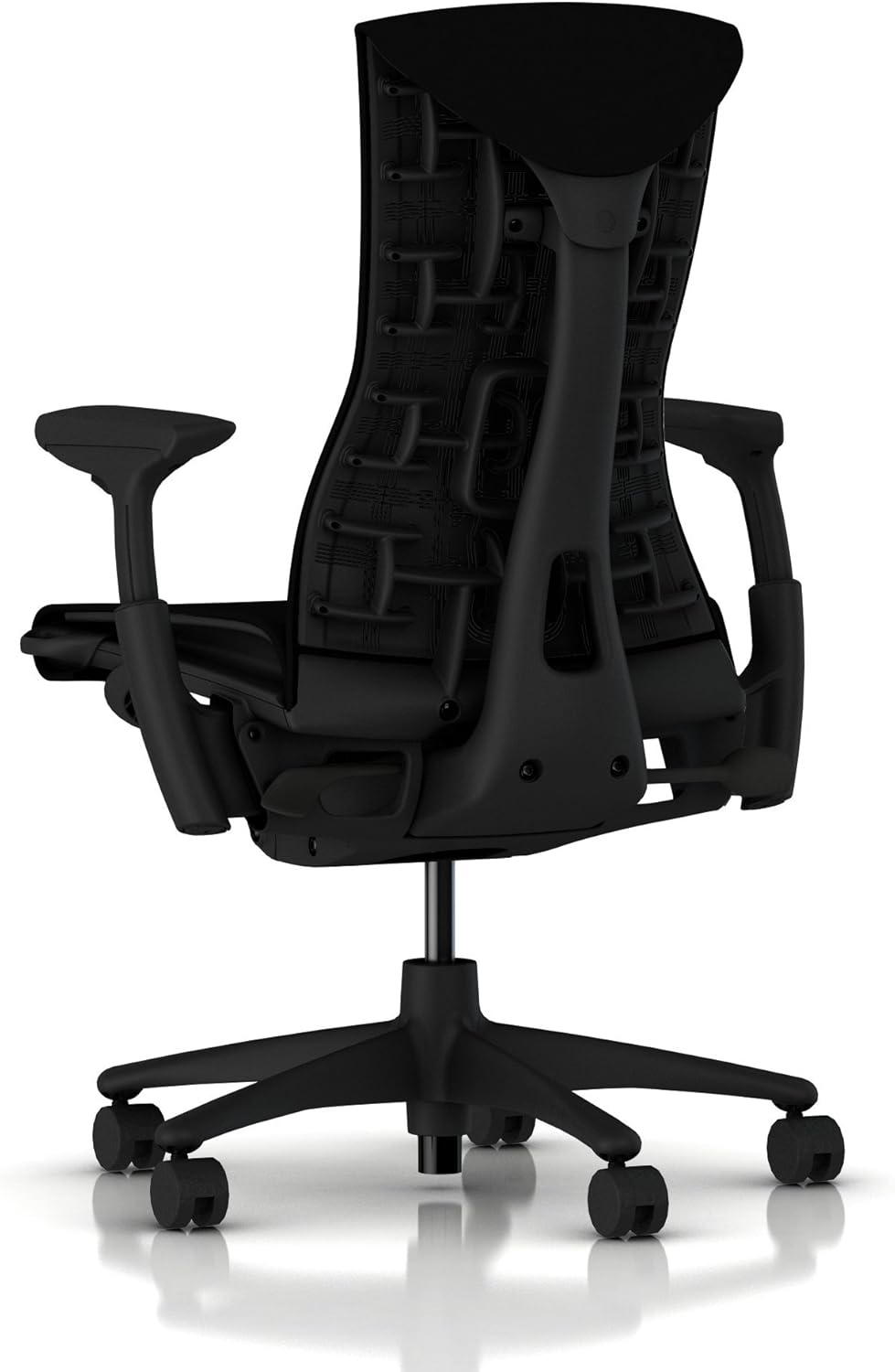 Herman Miller Embody Ergonomic Office Chair | Fully Adjustable Arms and Carpet Casters | Black Rhythm - Image 3