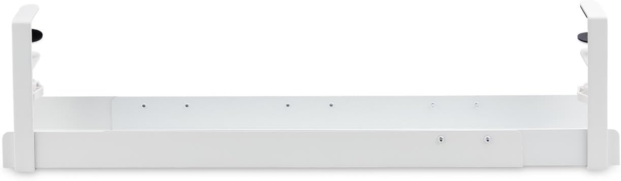 StarTech.com Under Desk Cable Management Tray, Length Adjustable, Clamp-On Installation, No Drilling Required, White - Image 4